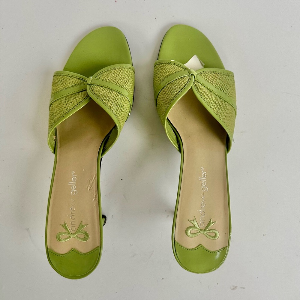 Andrew Geller Lime Green Women's Sandals